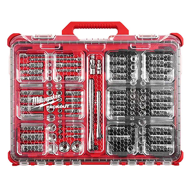 Milwaukee 106 PC 1/4 and 3/8 Metric and Sae Ratchet and Socket Set