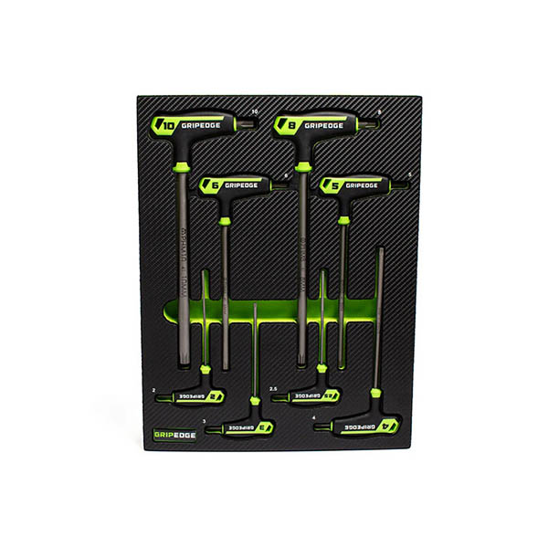 GRIPEDGE - 8-Pc Metric Hex T-Handle Set