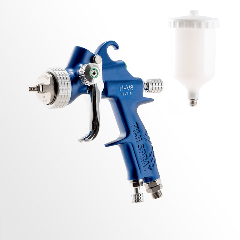 Fuji H-V8 Spray Gun - 1.4mm - 600 cc Nylon Cup 6863G-H-V8-N