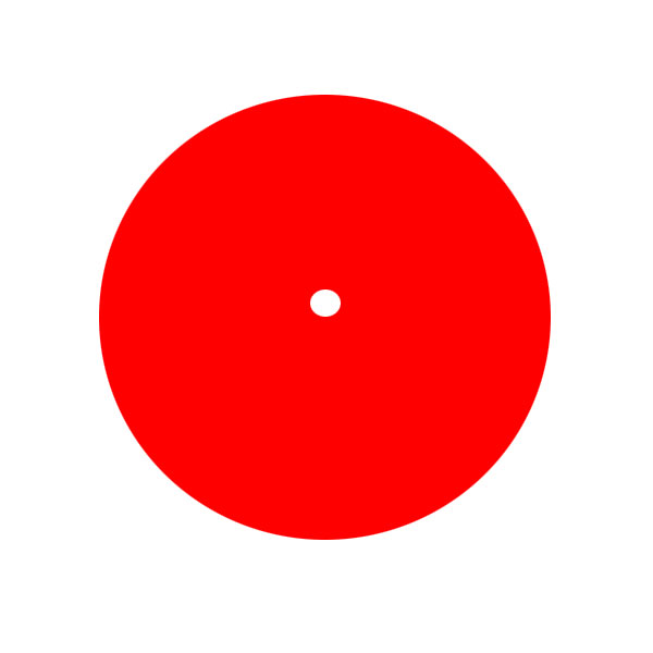 4-1/4 Red Plastic Plate