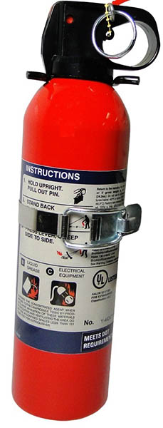 Halon Fire Extinguisher 14Oz + With Mounting Bracket