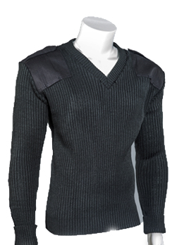V-Neck Pullover Sweater Dark Navy Lg Durapil Acrylic