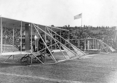 Wright Airplane Race Postcard