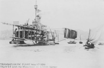 First Transatlantic Flight Postcard