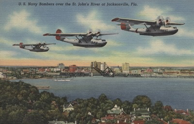 Jacksonville Navy Bomber Postcard