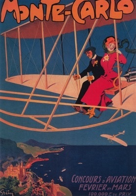 Postcard Monte Carlo Monaco Aviation Sporting