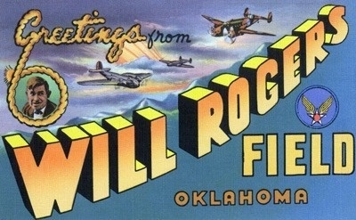 Postcard Oklahoma Will Rogers Field