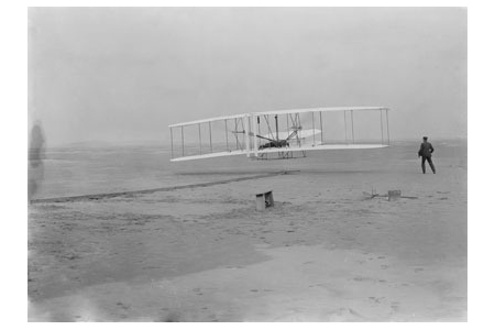 Postcard Oliver Wright On First Flight 120 Ft