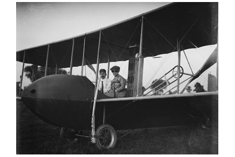 Postcard Katharine Wright With Orville Model Hs Plane