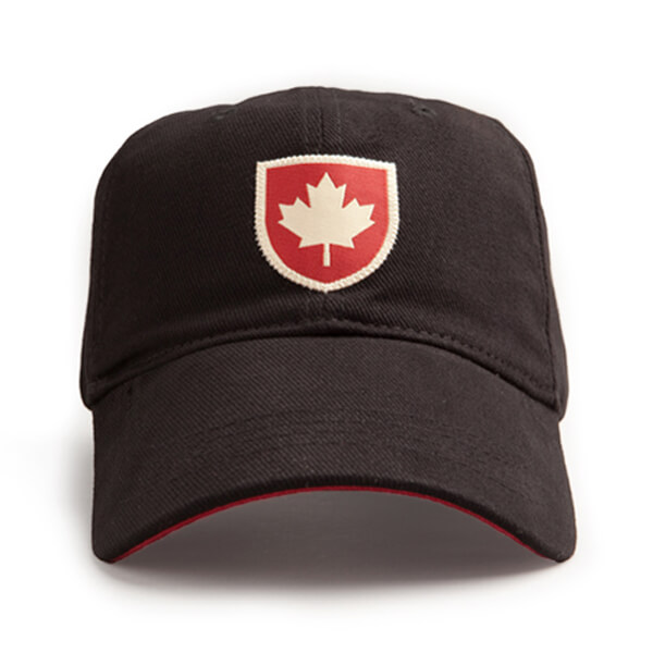 Red Canoe Canada Shield Cap - Black