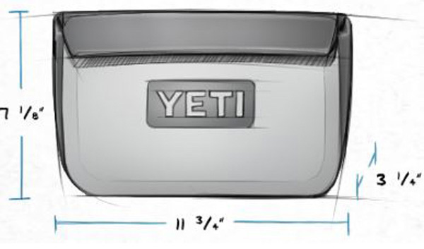 Yeti SideKick Dry 11 In. Charcoal Storage Pouch