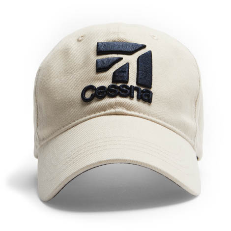 Cessna 3D Logo Cap - Stone