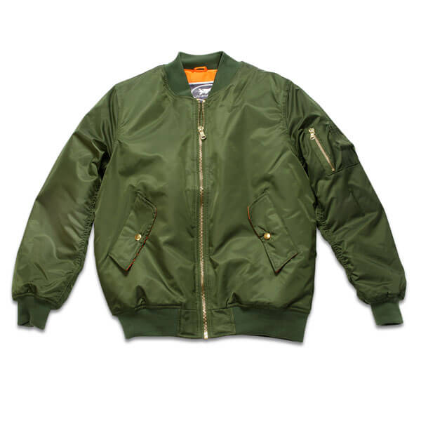 Up And Away Flight Jacket - No Patches - Green | Aircraft Spruce