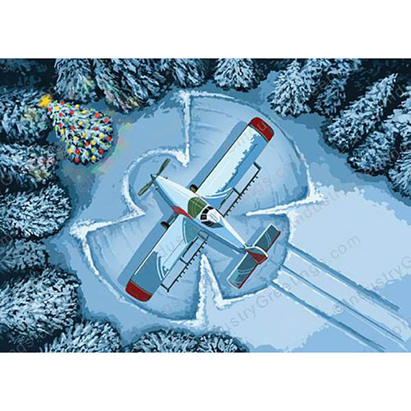 Holiday Card Agricultral Aviation - Angelic - 10 Pack