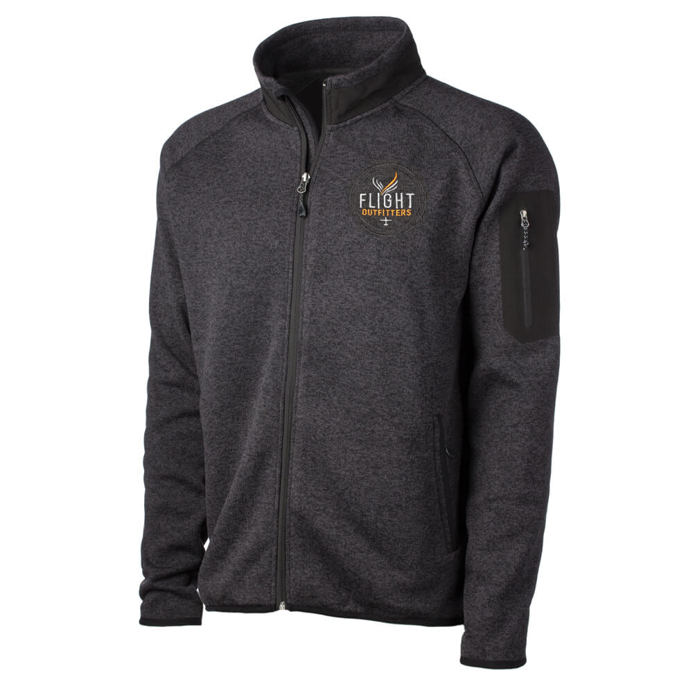 Flight Outfitters Mens Fairbanks Fleece - Heather Stone - Small