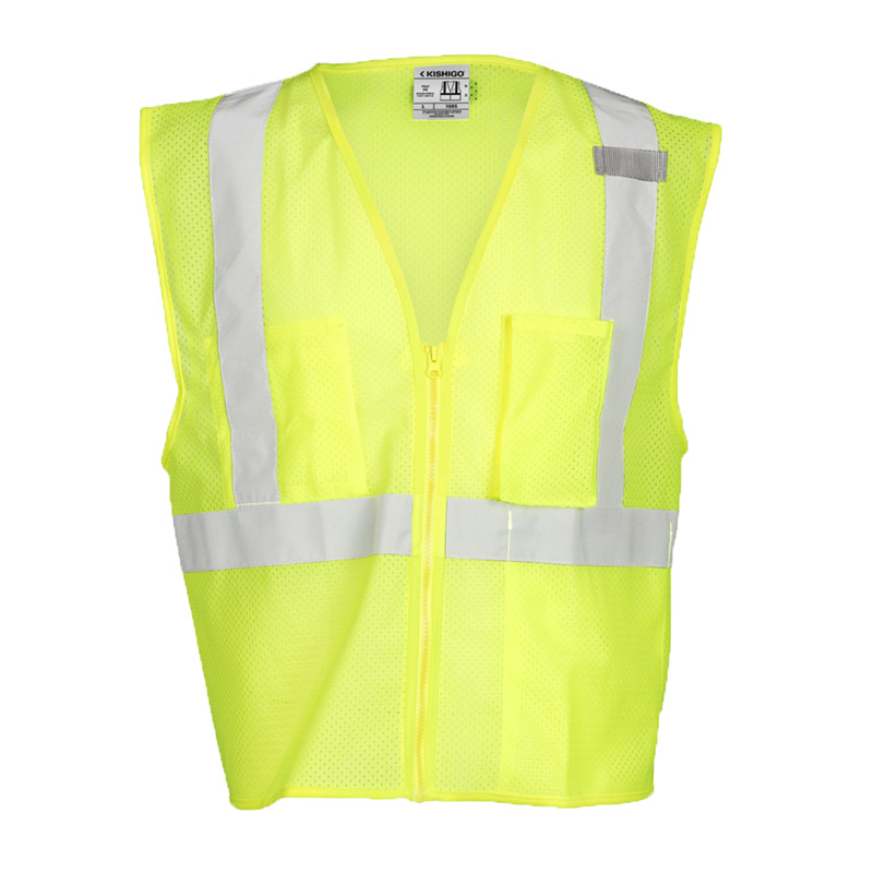 Kishigo 3 Pocket Zipper Mesh Vest Xl