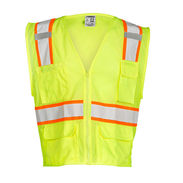 Kishigo Solid Front With Mesh Back Vest Xxl