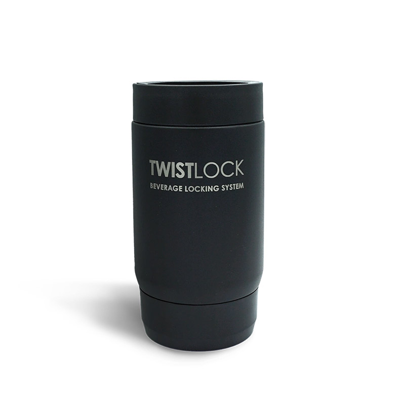 Precise Flight - Twistlock - 12 Oz Can Cooler - Obsidian Black