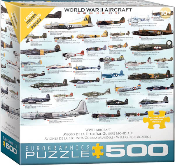 World War II Aircraft 500Pc Puzzle
