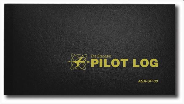 ASA Standard Pilot Logbook (Hardcover Black)