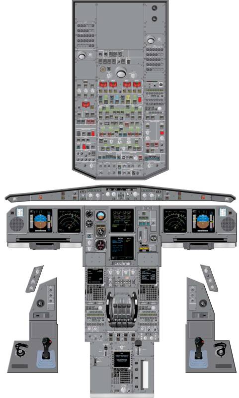 Aviation Training Graphics - Bombardier Dash 8-Q400 Tape Cockpit Poster