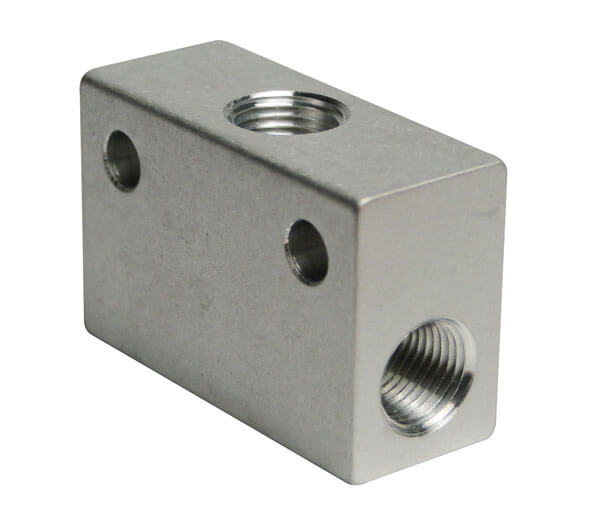 2 Farbo Aluminium Single Side BSPP Manifold 2 Inlets 4 5 or 6 Outlets 3 
