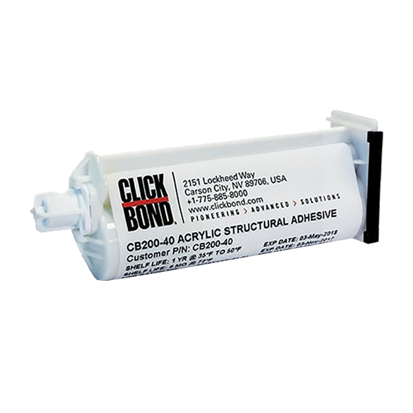 Click Bond CB200 Acrylic Adhesive - 40ml Cartridge - Expired Stock