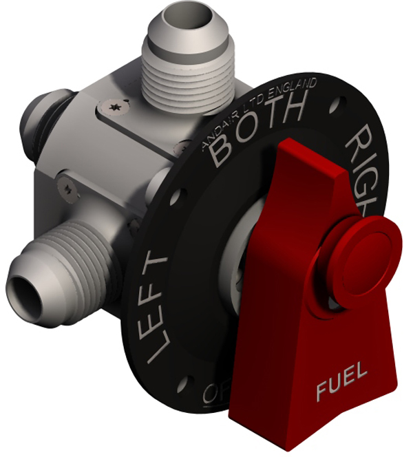 Andair Fs25 X 4 Fuel Valve Aircraft Spruce