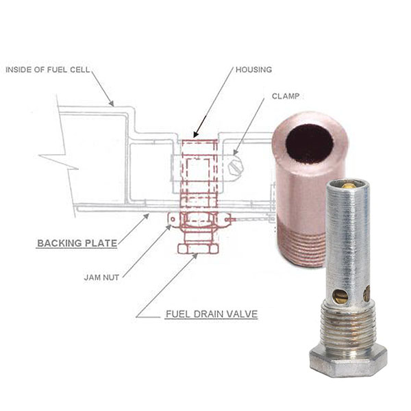 Fuel Drain Valve Kit Piper