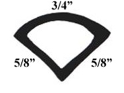 BA-10012 Quarter Round Door Seal