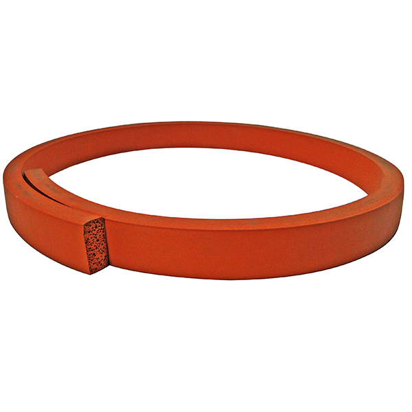 Hopper Seal 1/2X1Xlnft Silicone Seal