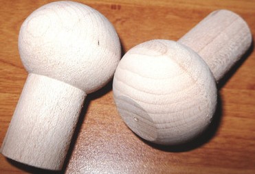 Aeronca 7AC Style Control Stick Wood Knobs