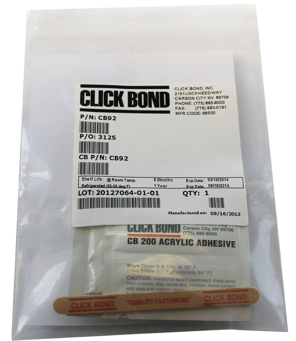 Click Bond Installation Kit 02782 CB92 | Aircraft Spruce ®