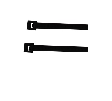 Tanis Cable Tie - 8 Inch Long 40 Lb Black Heat Stabilized (Bundle of 40)