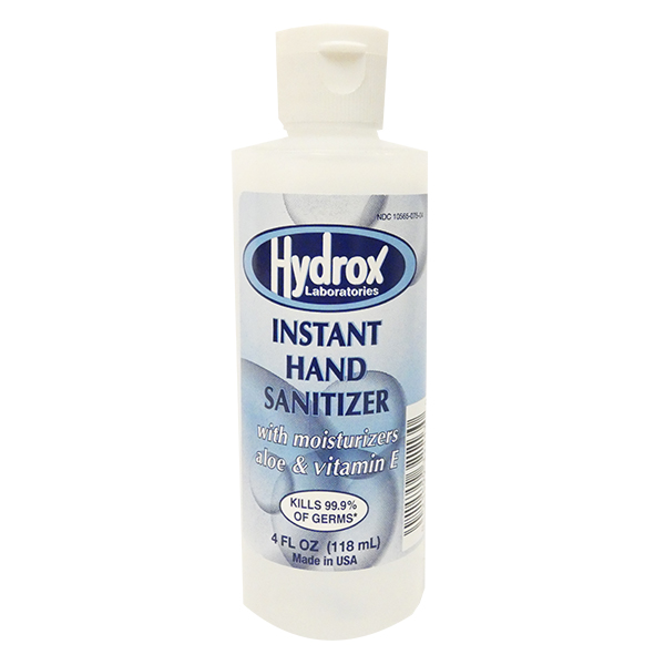 Hydrox Instant Gel Hand Sanitizer With Aloe 4 Fl Oz