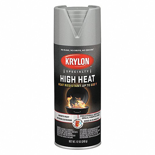Krylon High Heat Aluminum Paint 16Oz Aerosol Aircraft Spruce