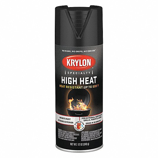 Krylon Aerosol High Heat & Radiator Paint 12 Oz.