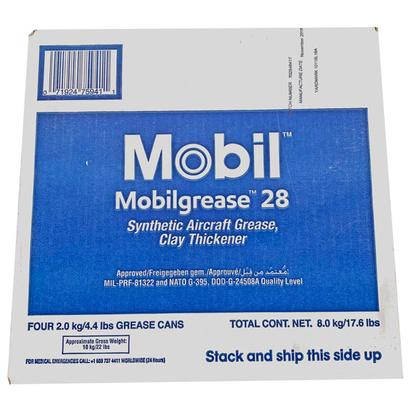 EXXON MOBIL GREASE 28 4.4 LB CAN CASE OF 4 Aircraft Spruce