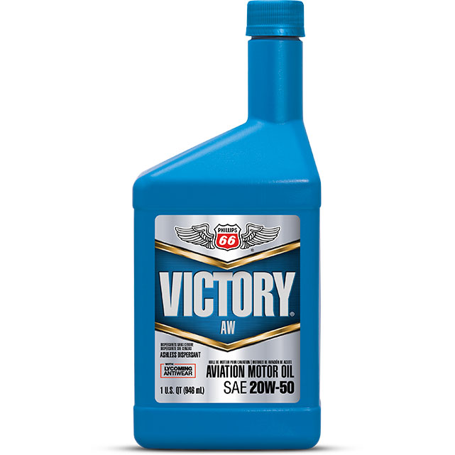 Phillips 66 Oil Victory Aviation 20W-50 - Case Of 12 Quarts