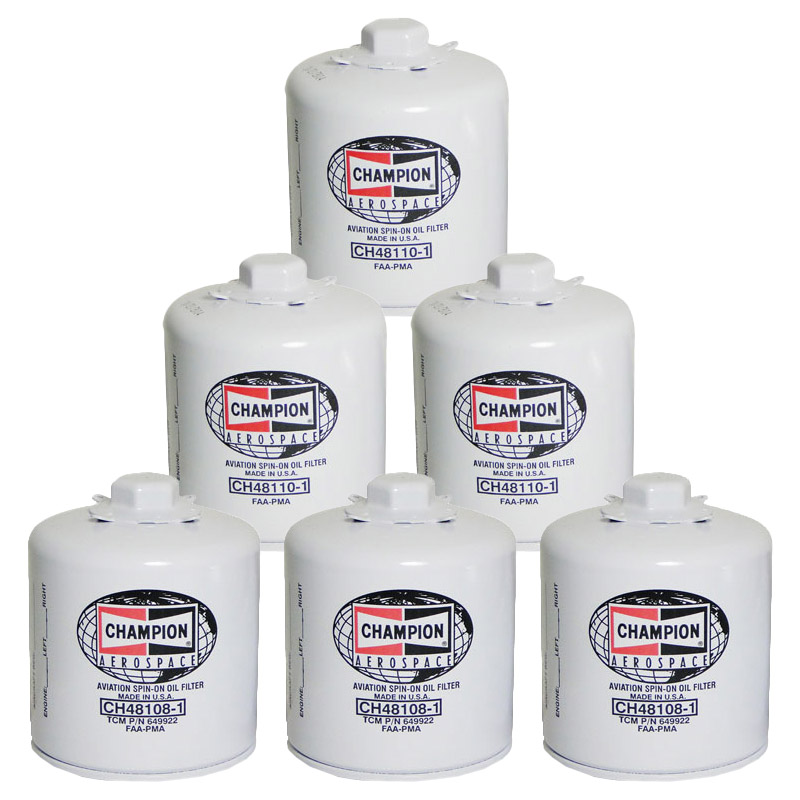 Champion Spin-On Oil Filter Shop Convenience 6 Pack Combo (3