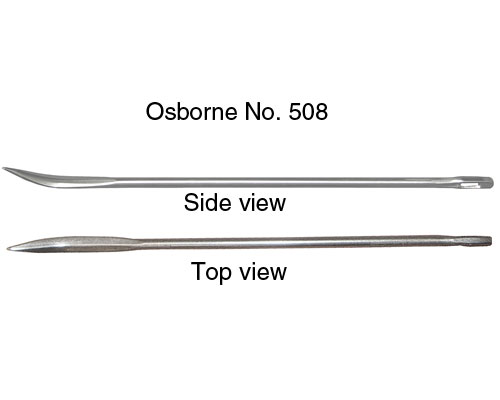508 Rib Stitch 4 Inch 12 Gauge Bent Tip Needle