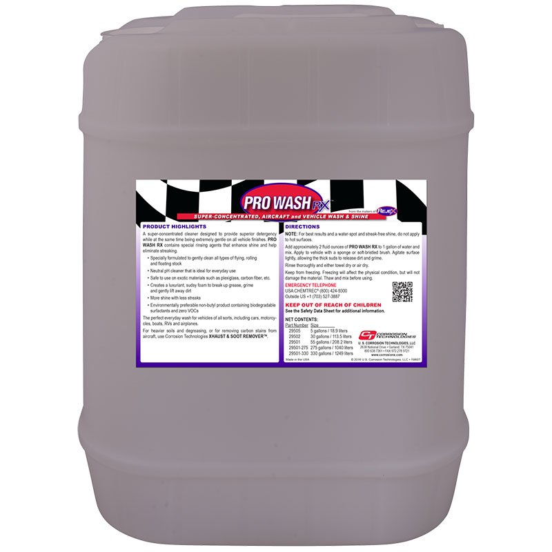 Pro Wash Rx Ph Neutral Soap 5Gl | Aircraft Spruce