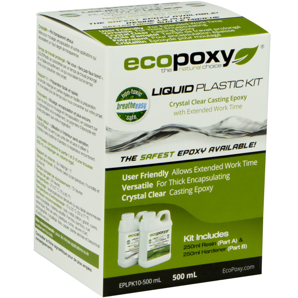Ecopoxy Liquid Plastic Kit - 500 Ml
