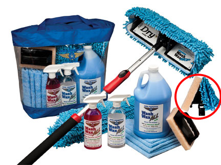 Mini Mop Bug Scrubber 5 Microfiber Pads 4-Pack (Blue) – Wash Wax ALL