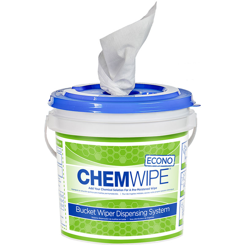 ECT Chemwipe Bucket Wipes Dispensing System - 1 Bucket | 6 Rolls