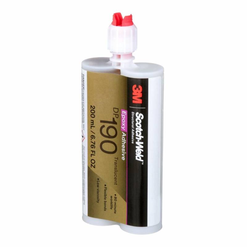 3M Scotch-Weld Epoxy Adhesive DP190 Translucent 200 Ml Duo-Pak