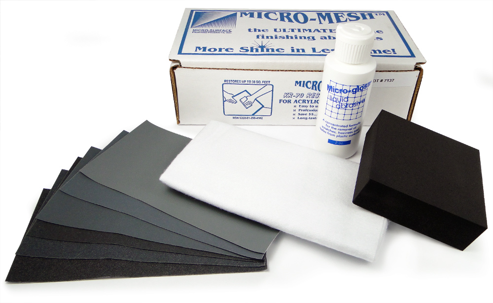Micro-Mesh Micromesh 3 x 6 Sanding Sheet Variety Pack w/ foam block