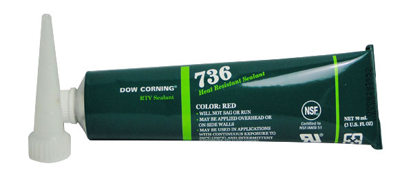 Dow Corning 736 Red Heat Resistant Sealant -65 to 260 Degree C 90 ml