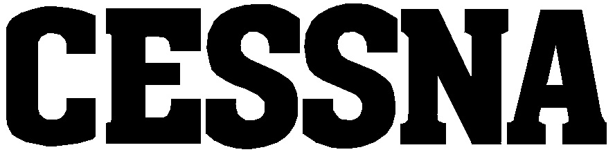 Bold Cessna Placard White