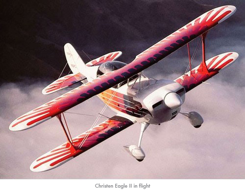 Giant 1/4 Scale Christen Aviat Eagle Aerobaic Biplane Plans and Templates 61ws